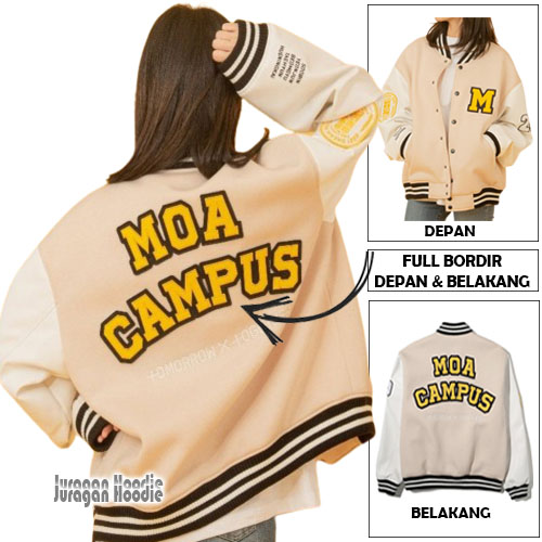 JAKET VARSITY KPOP TXT MOA CAMPUS PRIA WANITA FULL BORDIR | Lazada