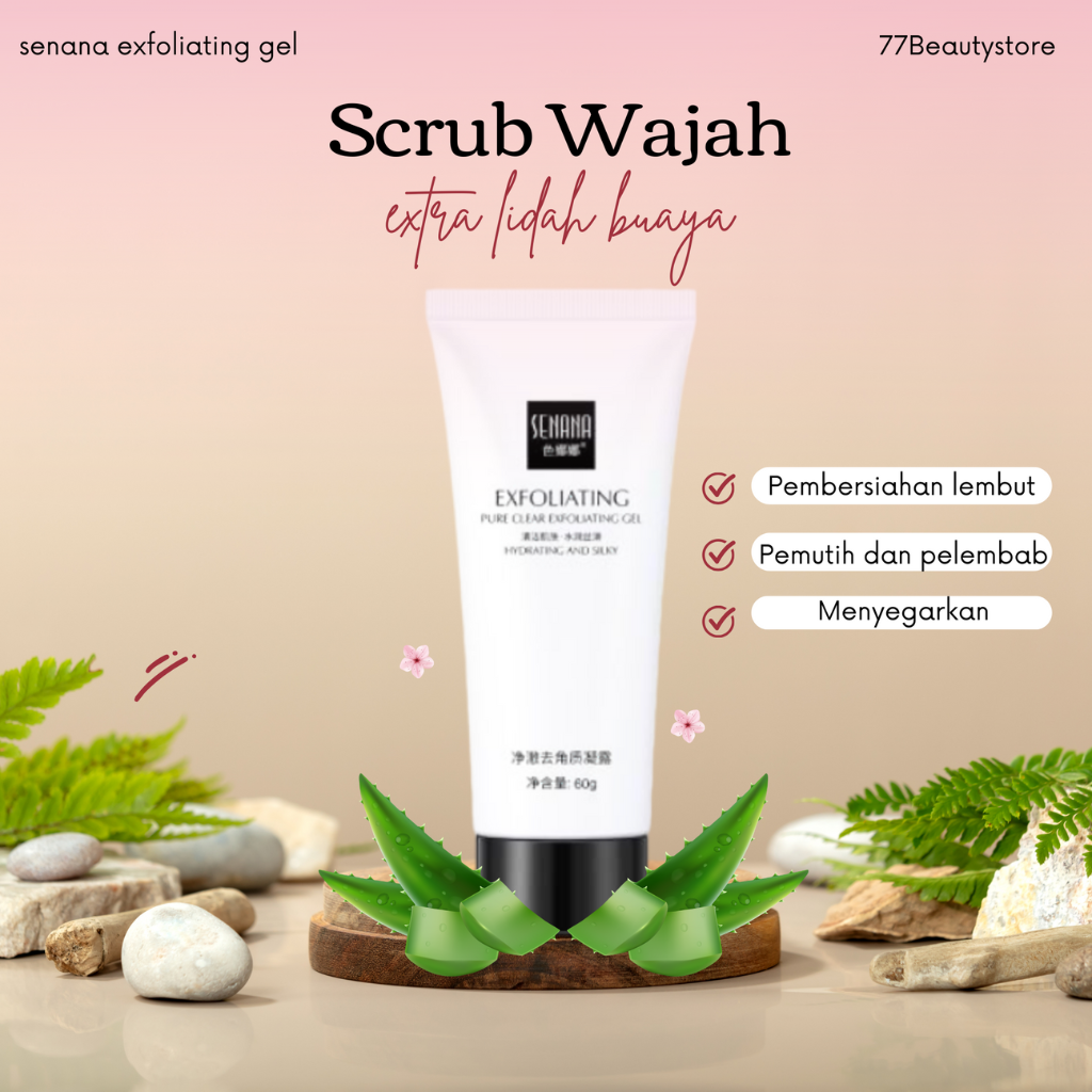 SENANA Exfoliating Gel Wajah Perawatan Kulit Wajah Exfoliating Cream