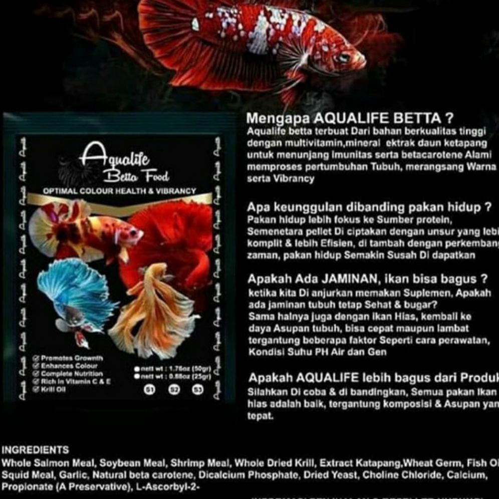 aqualite betta food