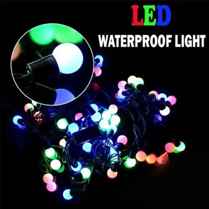 Lampu Warna Warni Bulat Transparan 14 Lampu Natal Di Lapak Mitrawp Bukalapak
