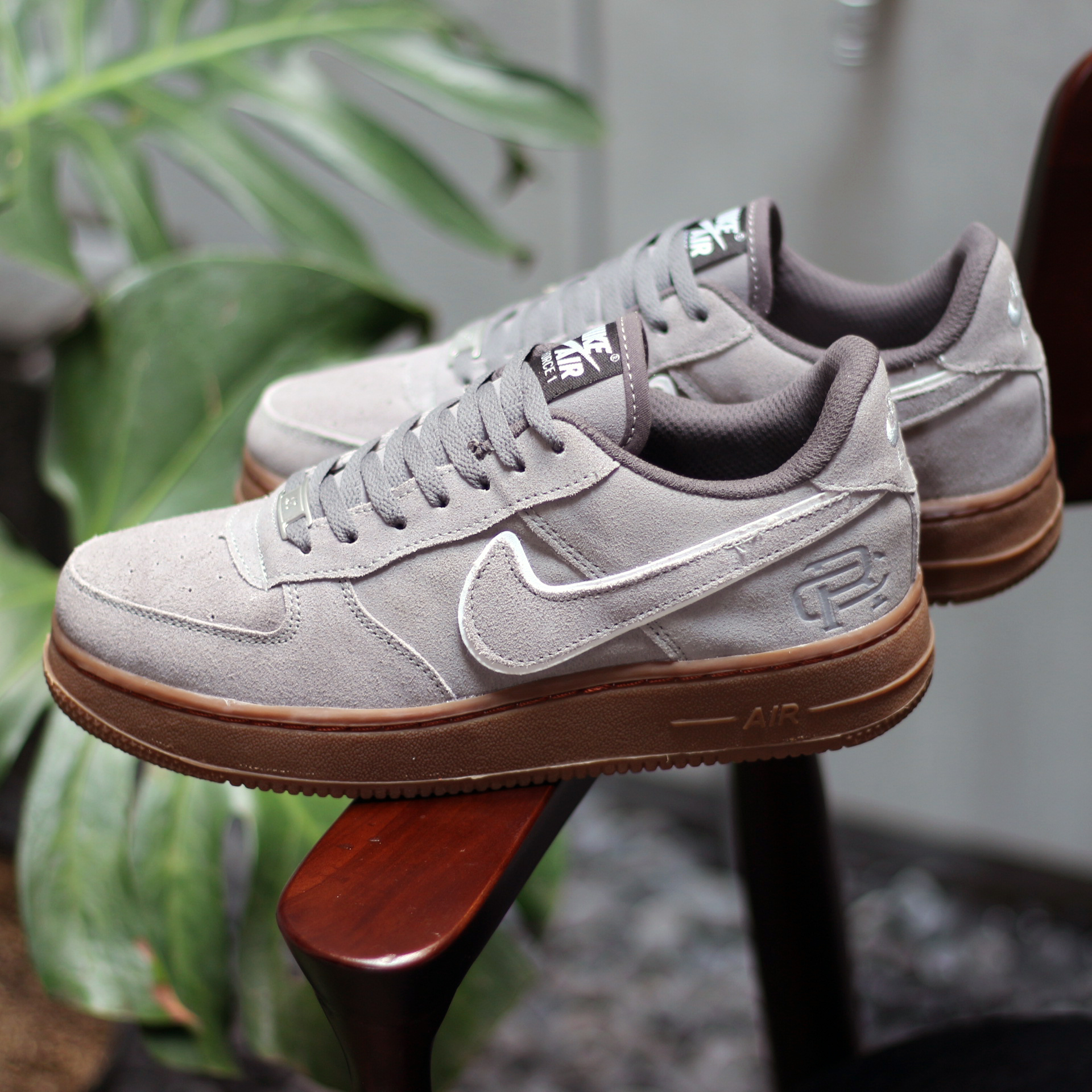 all grey suede air force 1