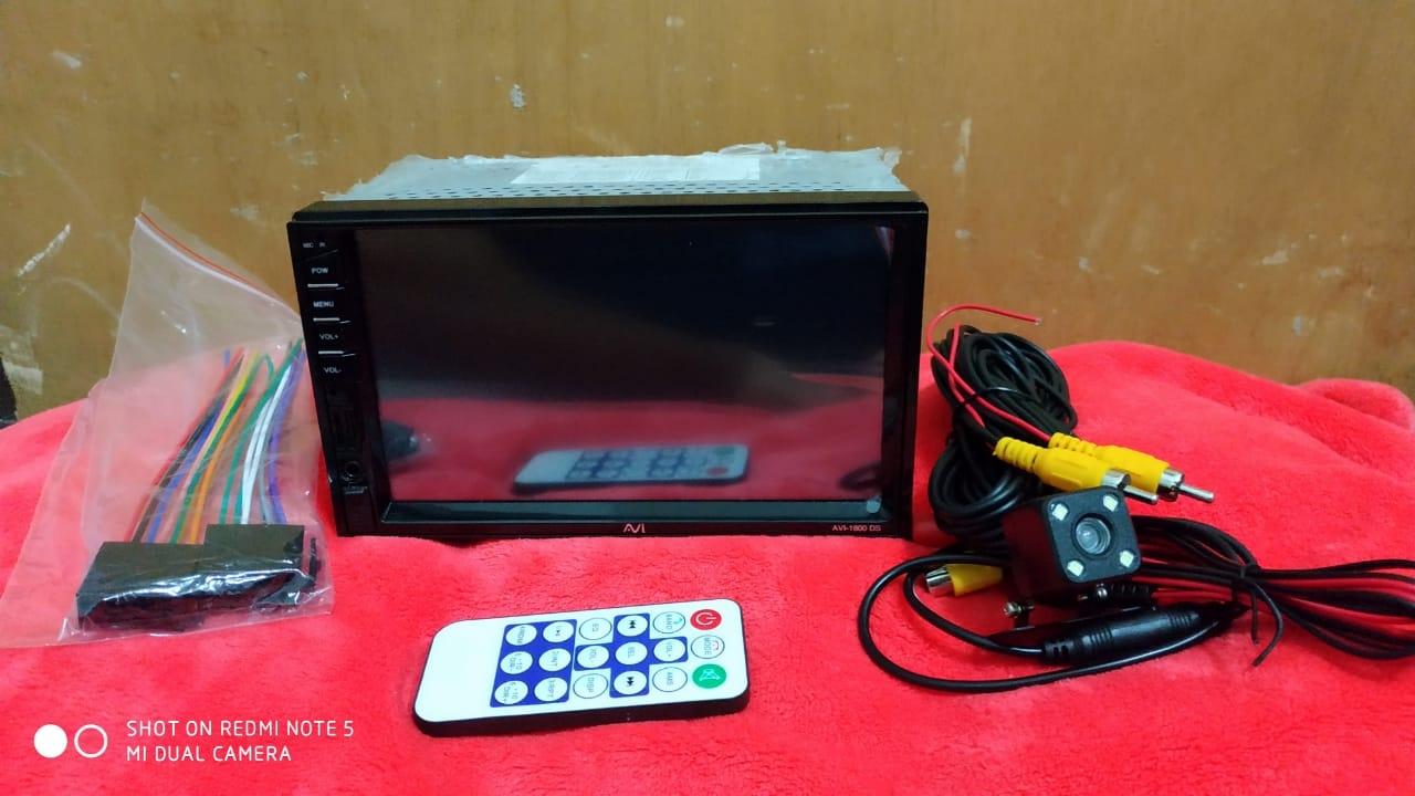 HEAD UNIT + KAMERA MUNDUR ( merk AVI ) suport bluetooth + mirrorlink