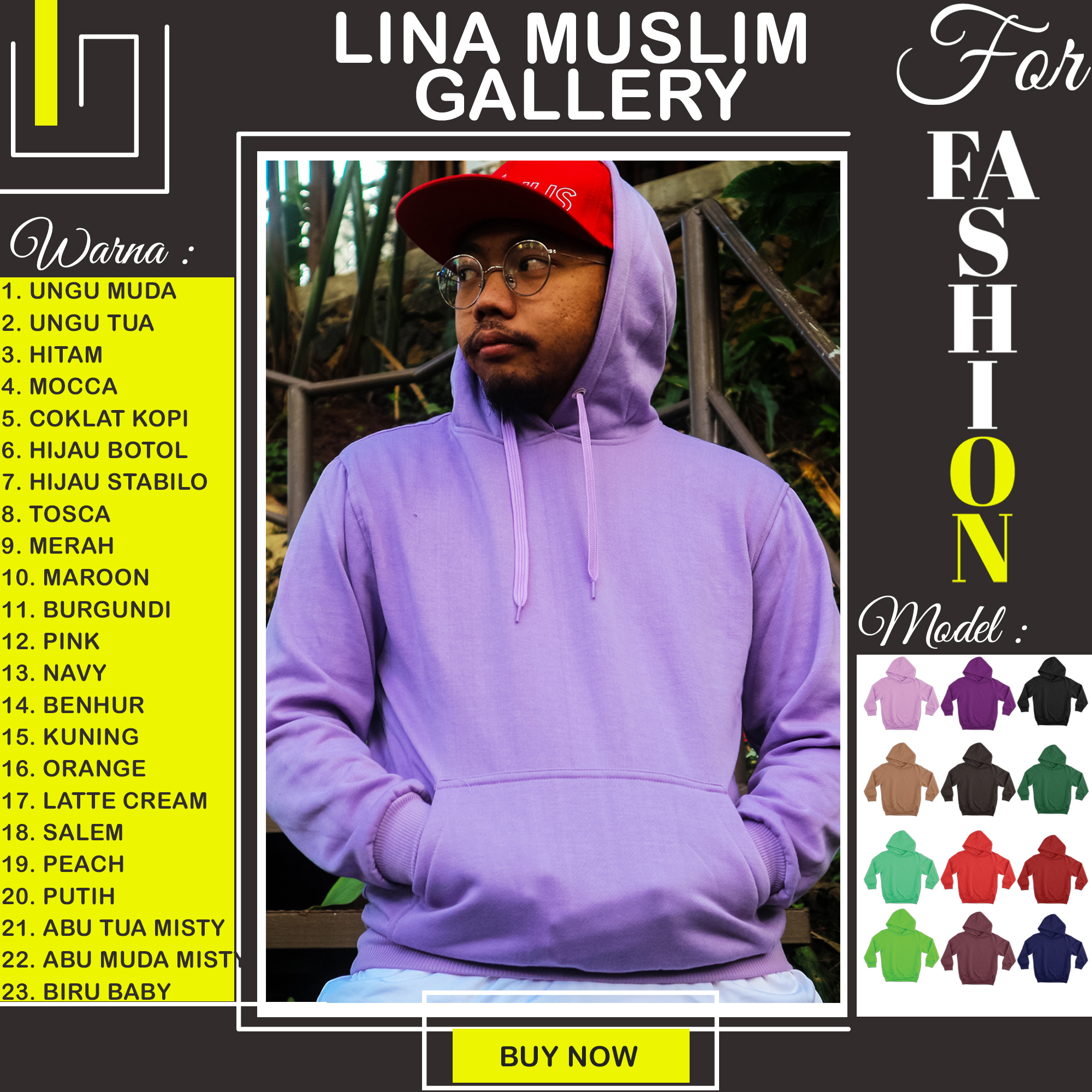 Sweater Hoodie Polos Jumper Pria Dan Wanita Warna Ungu Muda Lazada Indonesia