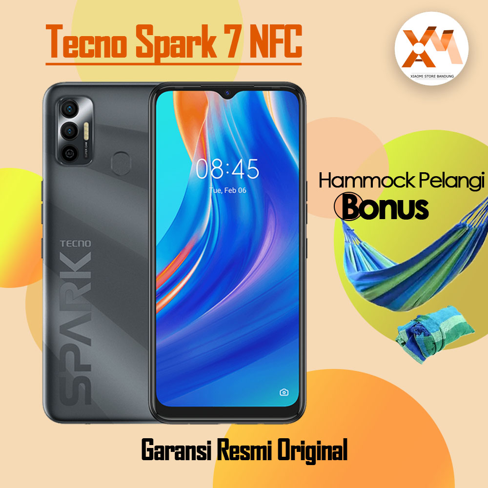 Tecno Spark 7 NFC 2GB/32GB Android 11 Baterai 5000mAh [COD / GRATIS ONGKIR / GARANSI RESMI]