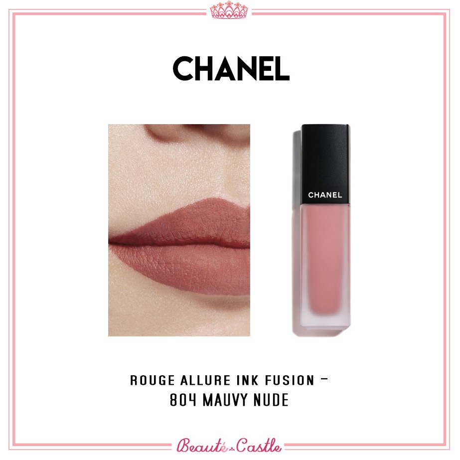 chanel rouge allure ink fusion 804 mauvy nude