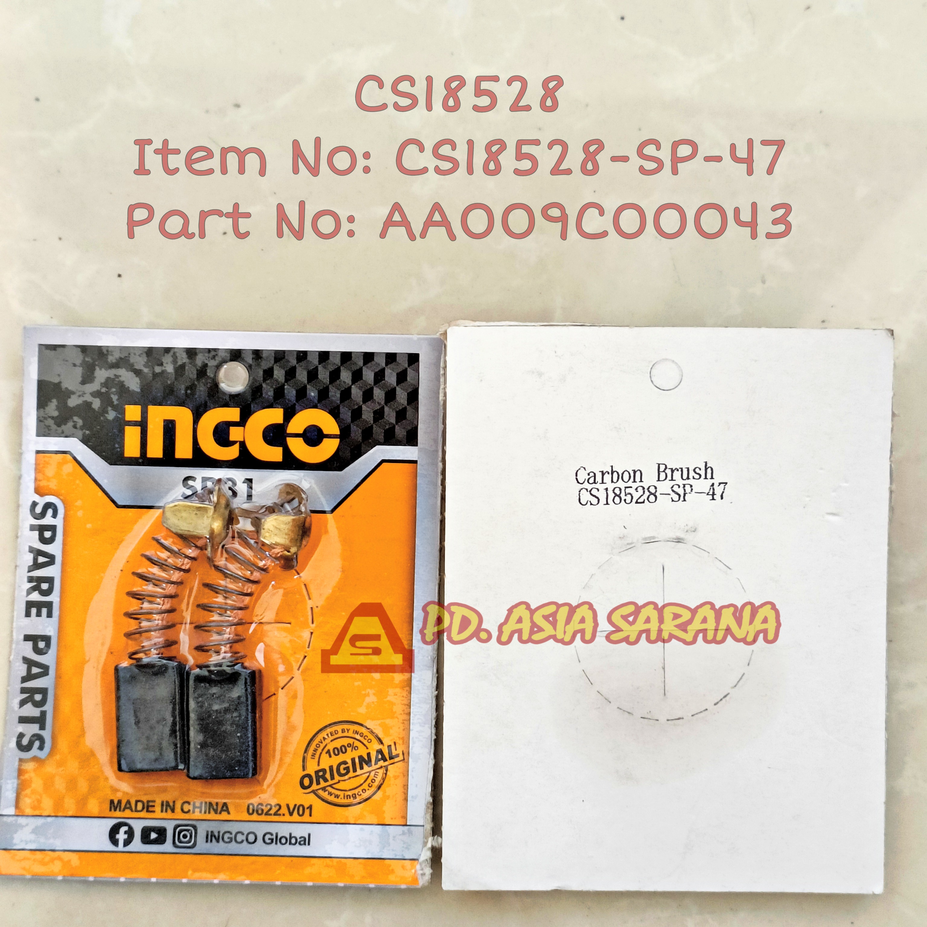 Carbon Brush Circular Saw 7" INGCO CS18528SP47 Arang AA009C00043