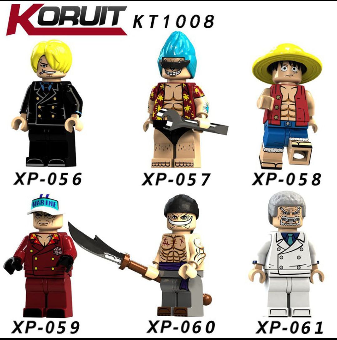 Mainan One Piece Luffy Lego Minifigure One Piece Luffy Sanji KT1008 set 6pcs Lazada Indonesia