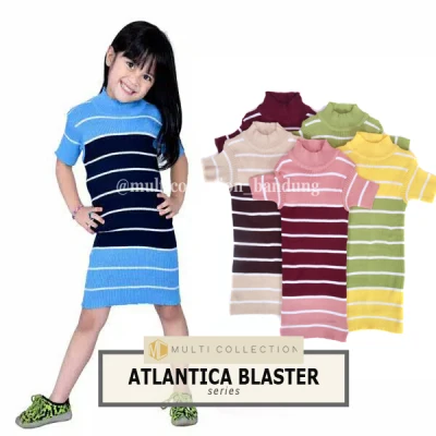 ATLANTICA BLASTER / Dress Rajut Anak / Sweater Rajut Anak / Baju Rajut Anak Perempuan/ baju anak anak perempuan