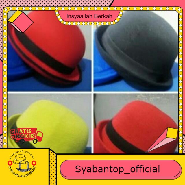 Topi caplin bowler hat Lazada Indonesia