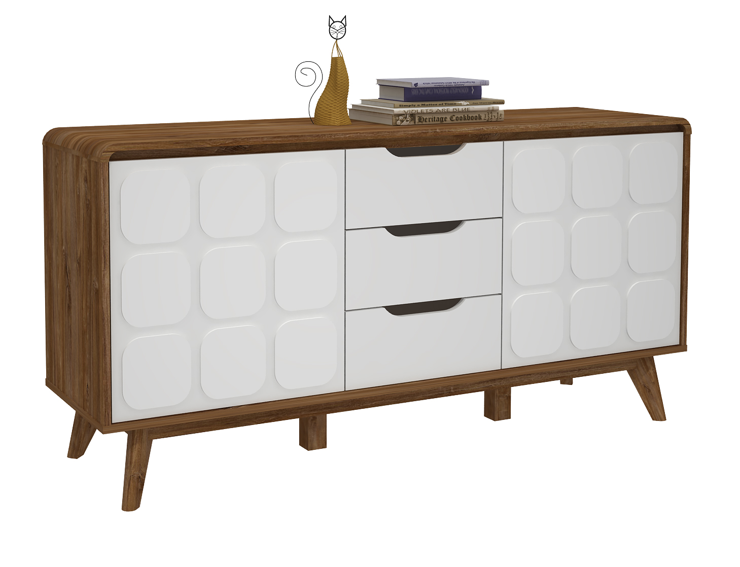 Melody-Furniture Lemari Buffet Klasik Modern JULY SIDEBOARD | Lazada ...