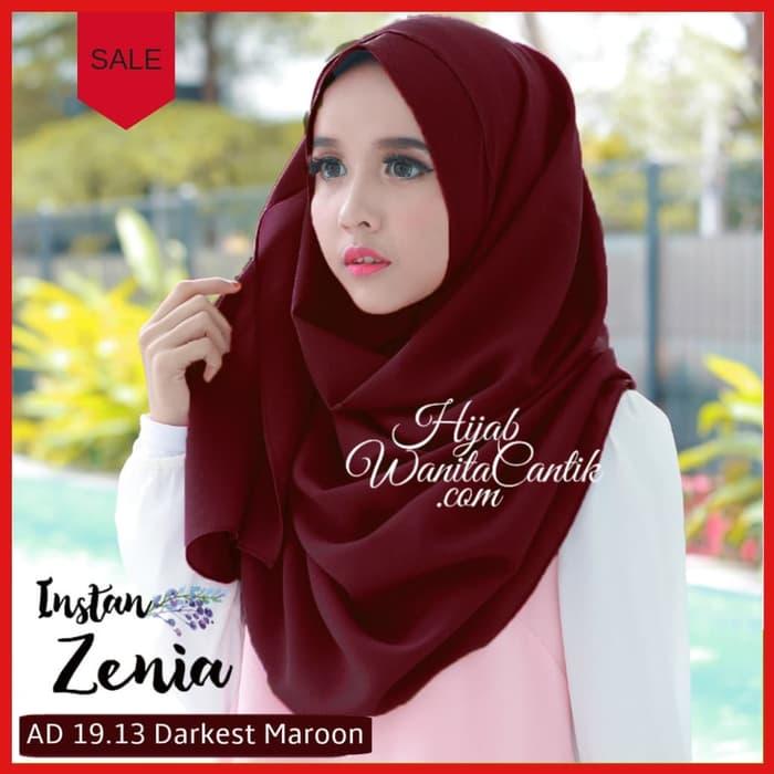 Terbaru Pashmina Instan Kerudung Hijab Jilbab Pastan Instan Zenia