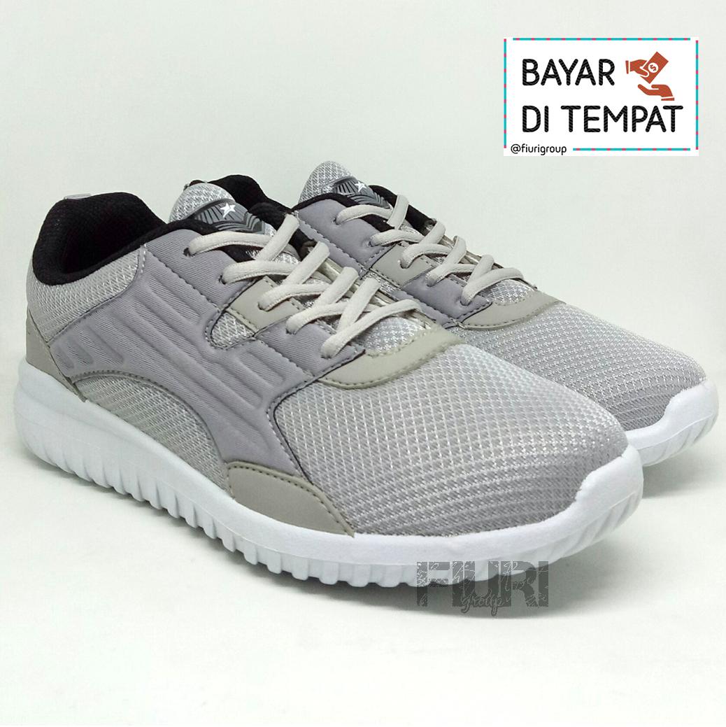FIURI - Pro ATT Original - FRC 001 AbuAbu 40-43 - Sepatu Sneakers Pria - Sepatu Olahraga Pria - Sepatu Lari Pria - Sepatu Jogging Pria - Sepatu Sport - Sepatu Murah - Sepatu Diskon
