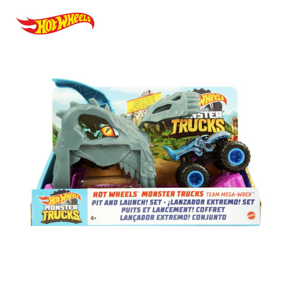 hot wheels monster truck pit and launch set