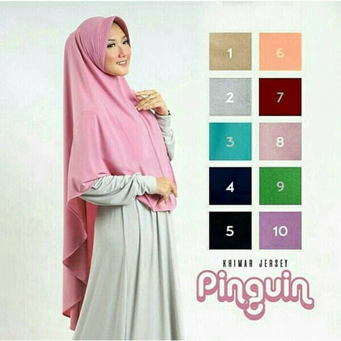 Hijab Jilbab Bergo Kerudung Khimar Instan Pinguin Pad Murah / Dza Laris Fashion By Dza Laris Fashion