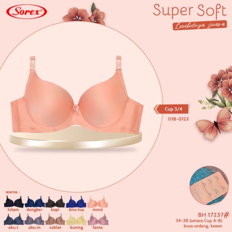 SOREX Bra Busa Sedang Dengan Kawat Cup A-B Super Soft