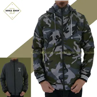 jaket hoodie army