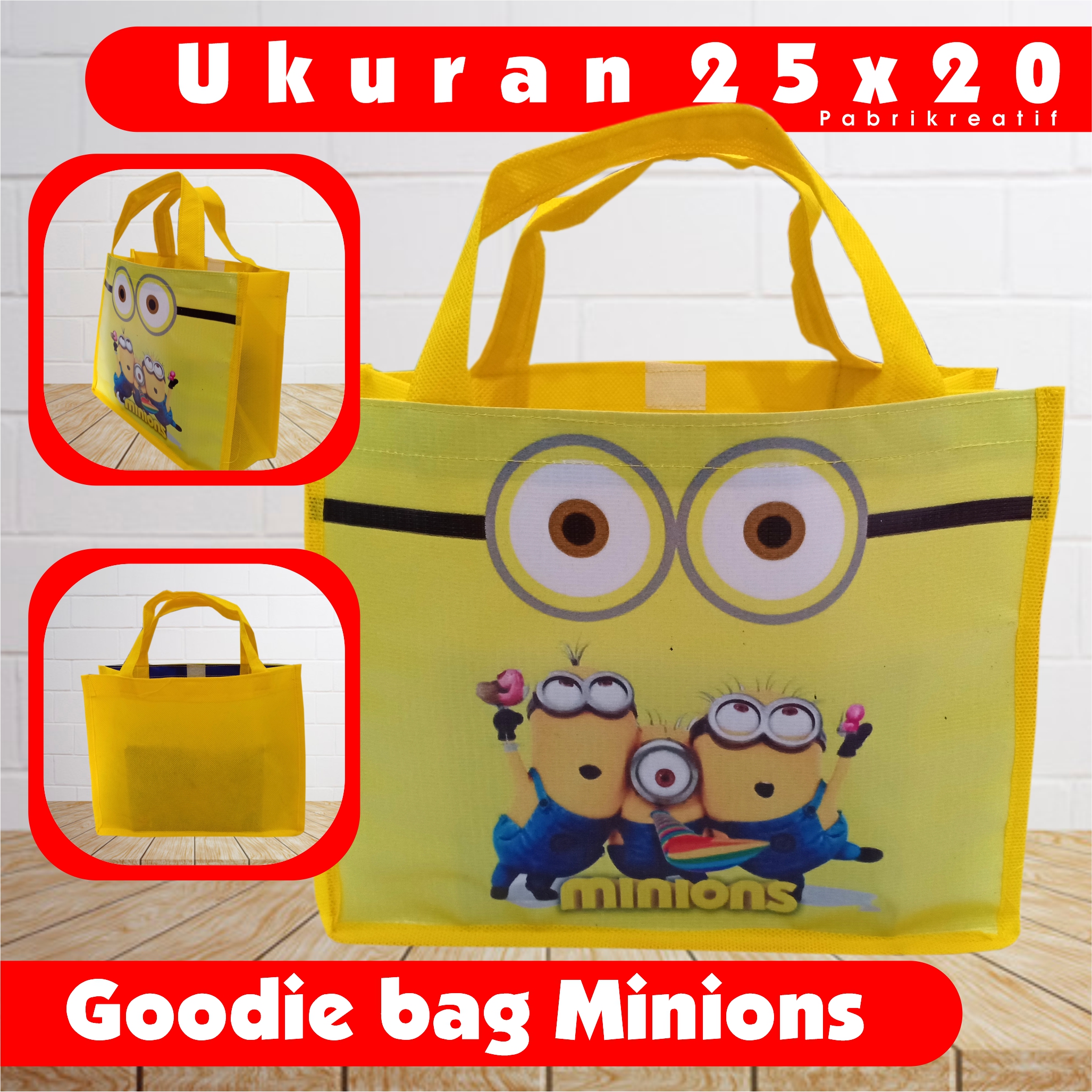 Tas Ultah Minion Isi 10 Goodie Bag Souvenir Ulang Tahun Aqiqah