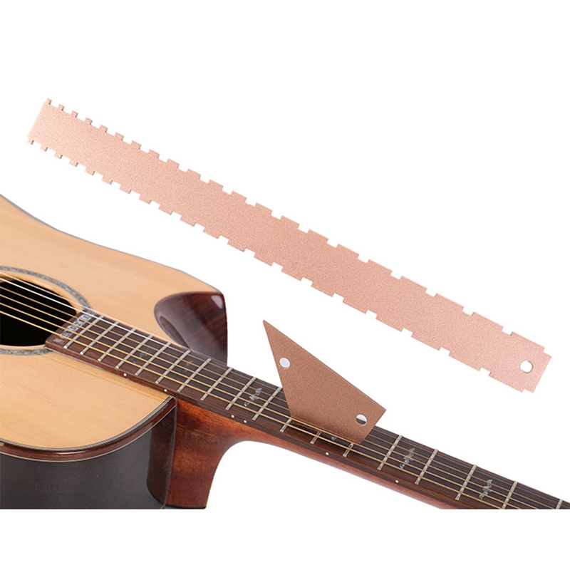 Bass Fingerboard Height Measurement Ruler Metal Guitar Neck Notch