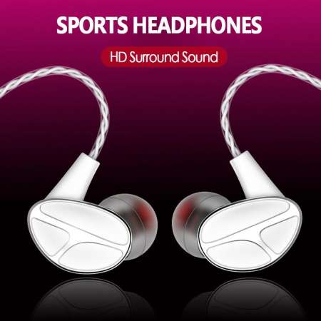 Habuy 3.5 มม. IPX4 กันน้ำ S9 หูฟังมีสายชุดหูฟังชนิดใส่ในหูเพลง HIFI หูฟัง GAMING หูฟังพร้อมไมโครโฟนสำหรับสมาร์ทโฟน