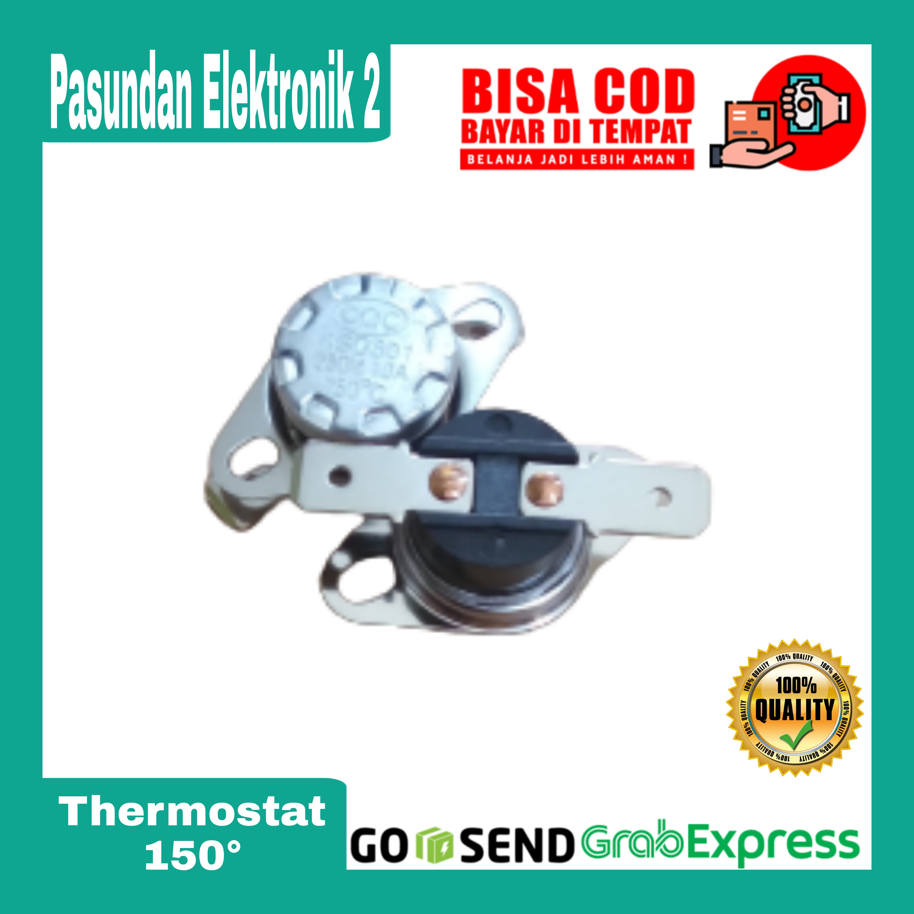 Termostat / Thermostat Bimetal Sensor Suhu Pemutus Arus Otomatis 250v ...