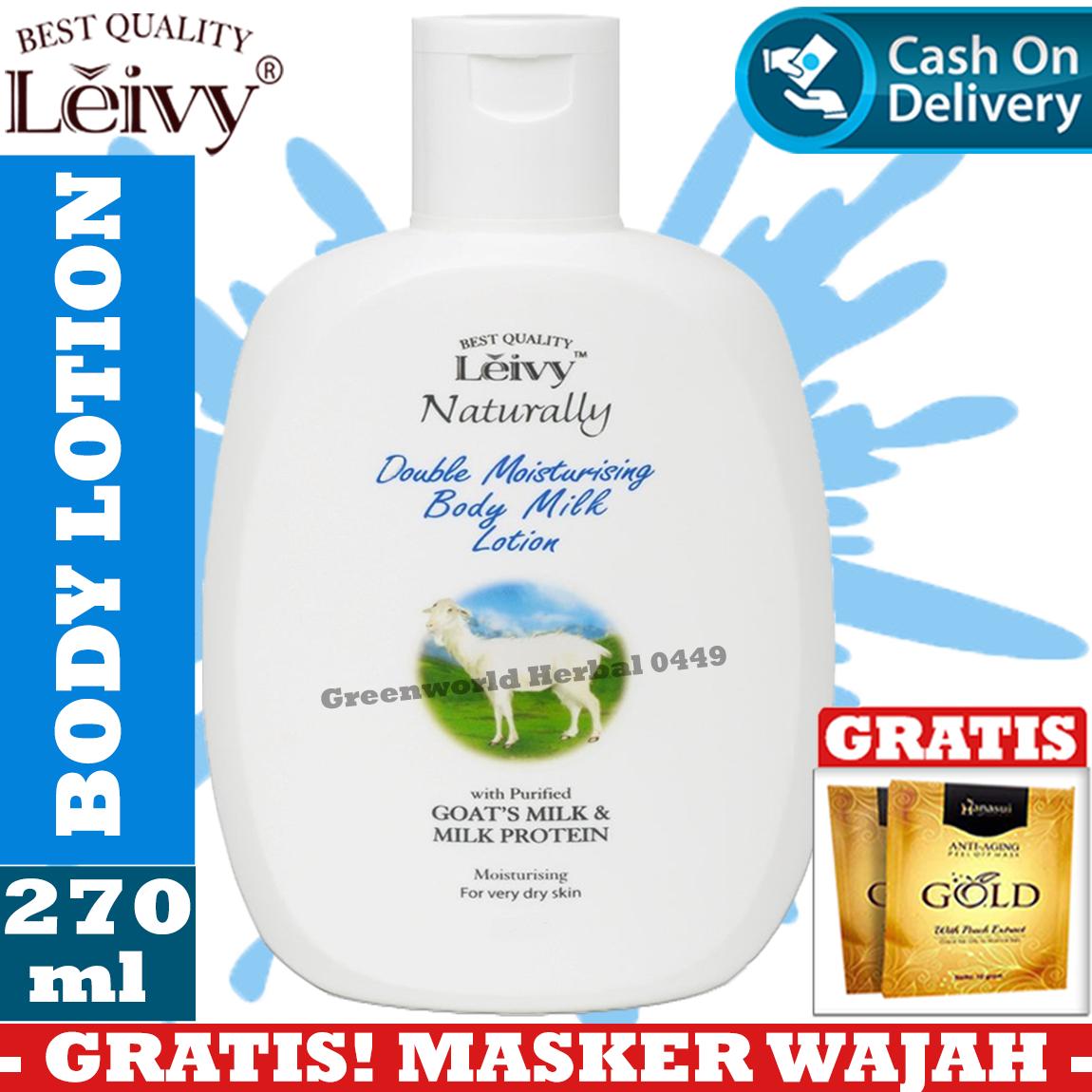 Leivy - Double Moisturizing Hand & Body Lotion - Original - 270 ml - BPOM - Lotion Pemutih Badan - Hand Body Lotion