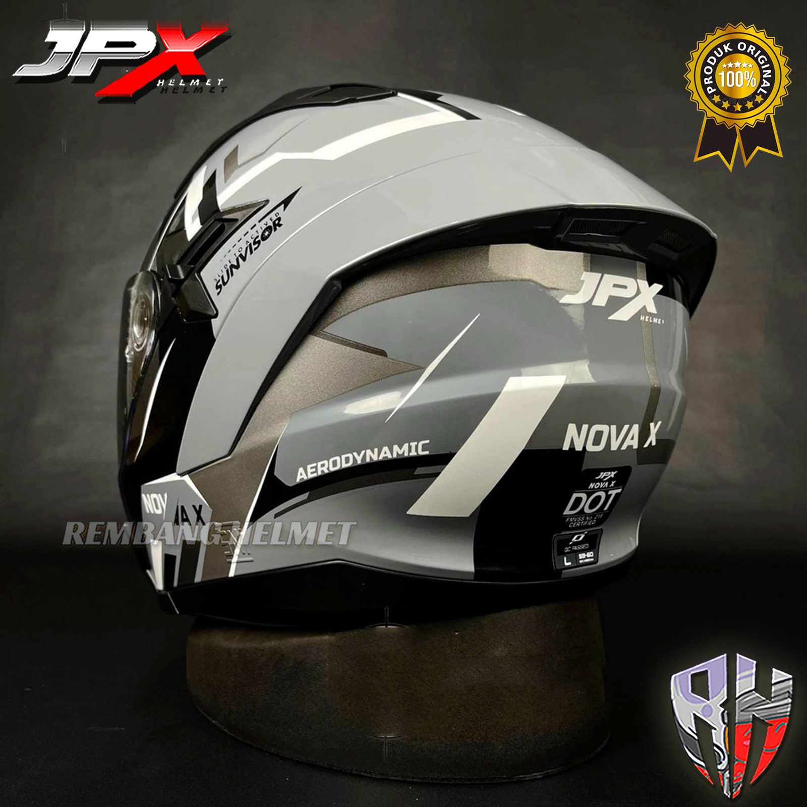 HELM JPX NOVA X HALF FACE DOUBLE VISOR N4 VERO Lazada Indonesia