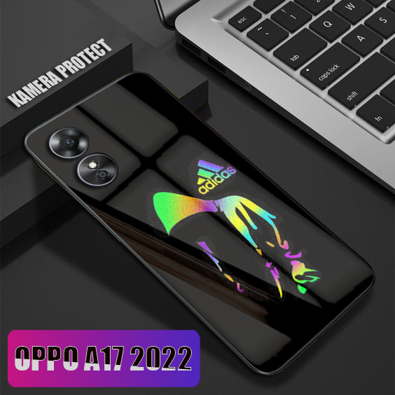 Case Softcase Glass Kaca Oppo A17 Terbaru - IC08 - case oppo