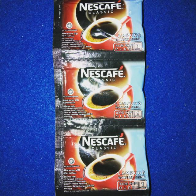 Kopi Nescafe Robusta classic 2 gram isi 10 sachet Lazada Indonesia
