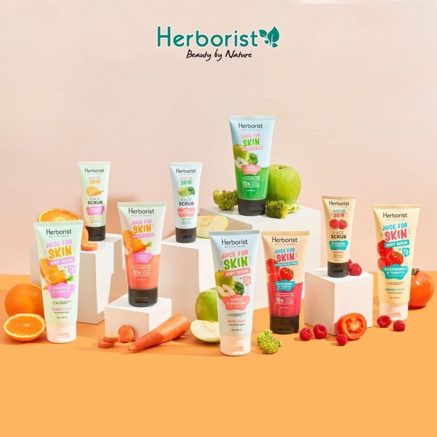 Herborist Juice for Skin Series Body Serum Face Scrub Exfoliating Gel