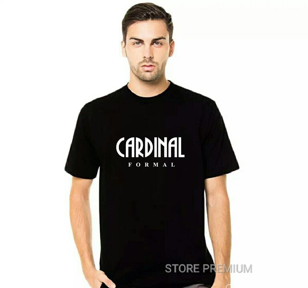 Kaos Distro Cardinal Formal Premium Quality Text Putih
