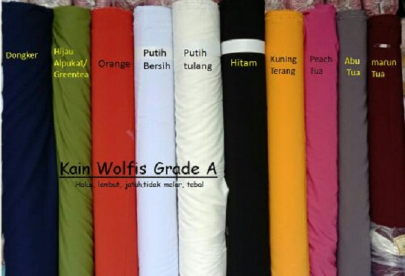 Kain Wolfis Grade A Meteran Jual Permeter Lazada Indonesia