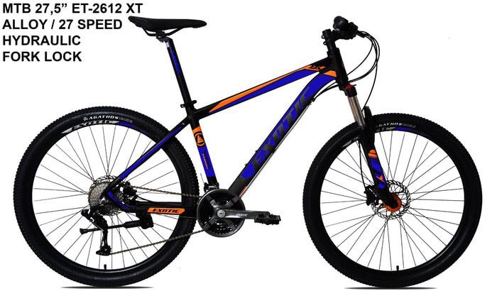 Sepeda Gunung MTB 27.5 Exotic 2612 XT 2.7 Speed Hidrolik Super KeeeREN..