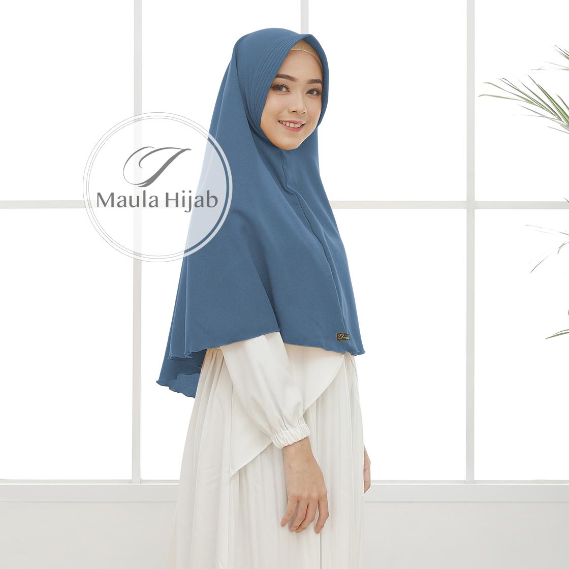 KHIMAR SYARI Maula Hijab Jilbab Kerudung Khimar Bergo Syari Jumbo Instan Instant Pet Antem Mosscrepe Model Terbaru Trend Style Kekinian Murah Berkualitas Tangan Pertama Promo Garansi REAL PIC