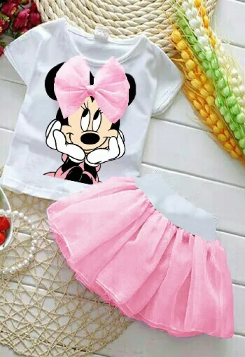 C Buy Baju Setelan Anak Perempuan Kaos Dan Rok Tutu Mouse Pink Renda 2 5 Tahun Stelan Pakaian Anak Cewek Casual Kasual Jalan Gambar Kartun Lucu Terbaru Terlaris Lazada Indonesia