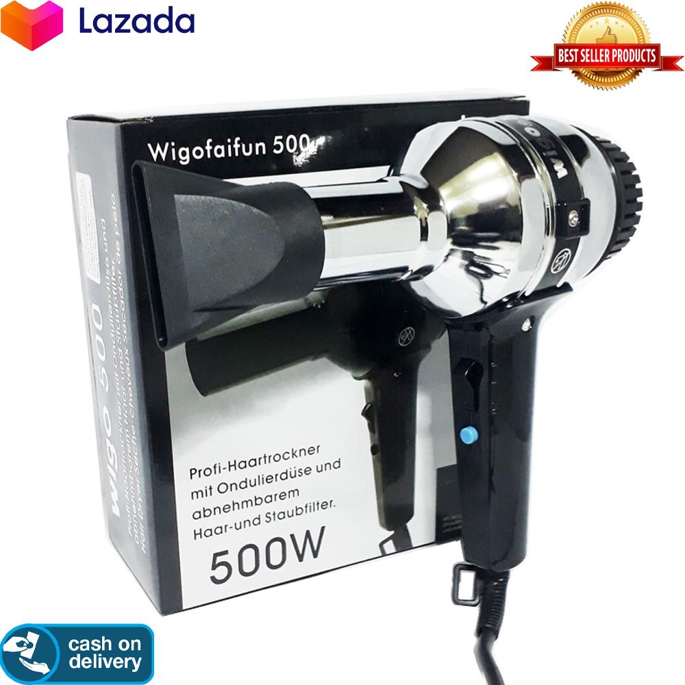 Wigo Hair Dryer Wigoionic 500 Watt - Hot And Cool - Stainless