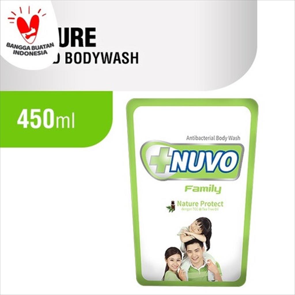 Nuvo Family Body Wash Refill 450 ml Nature Protect ( Hijau ) Lazada