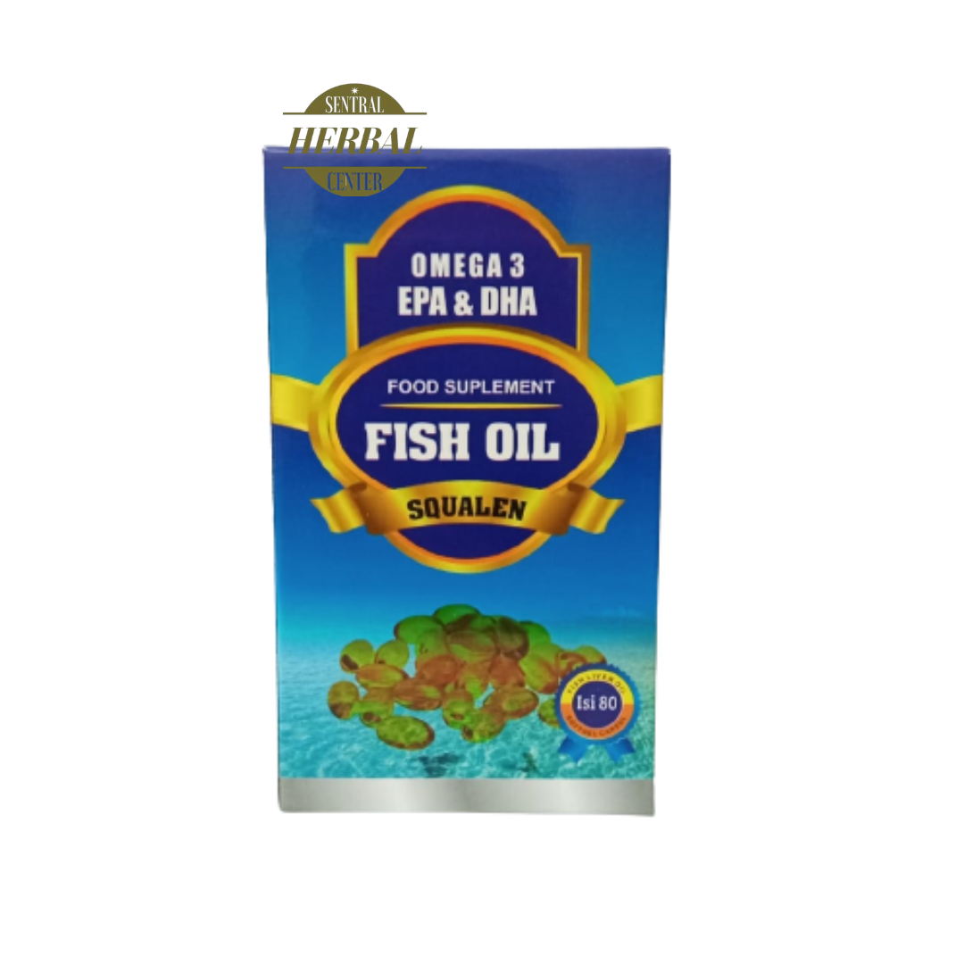 Omega 3 Squalene Fish Oil Plus DHA dan EPA 80 Kapsul Lazada Indonesia