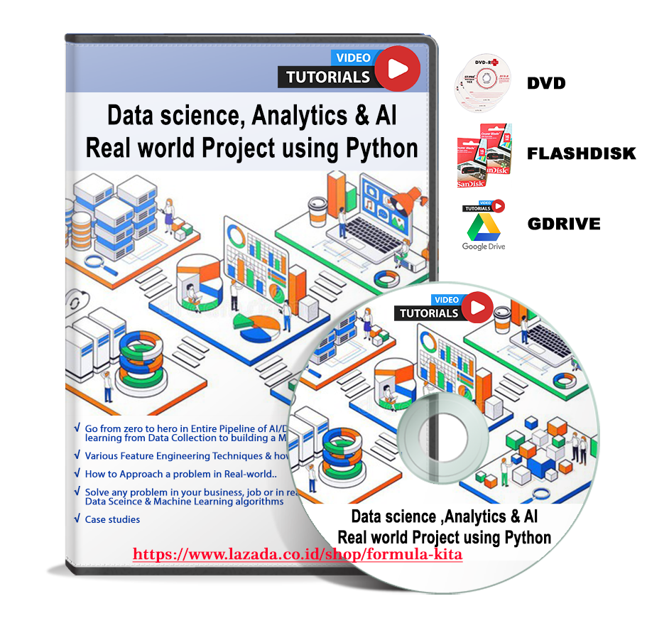 VIDEO TUTORIAL DATA SCIENCE ,ANALYTICS & AI REAL WORLD PROJECT USING ...