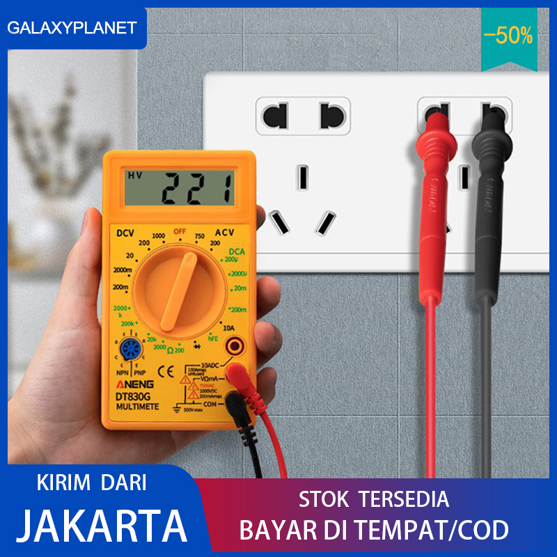 (Dikirim Dari Jakarta) Multimeter DT830 DT830G Multitester Digital Multimeter Digital