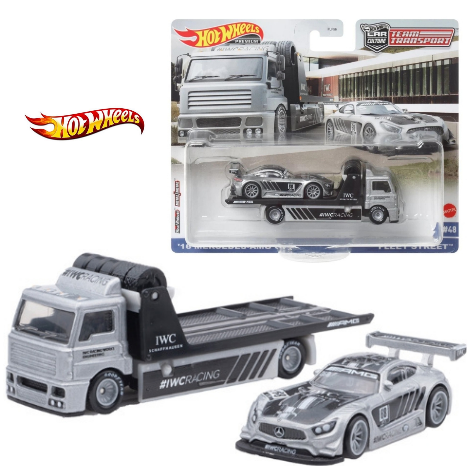 Hot Wheels Team Transport 16 Mercedes Amg Gt3 And Fleet Street Lazada Indonesia 2850