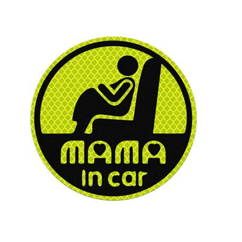 MAMA In Car ตั้งครรภ์ On Board สติกเกอร์รถแบบพีวีซีสีสัน Decals สติกเกอร์สำหรับ Nissan X-TRAIL Qashqai Carola Vios