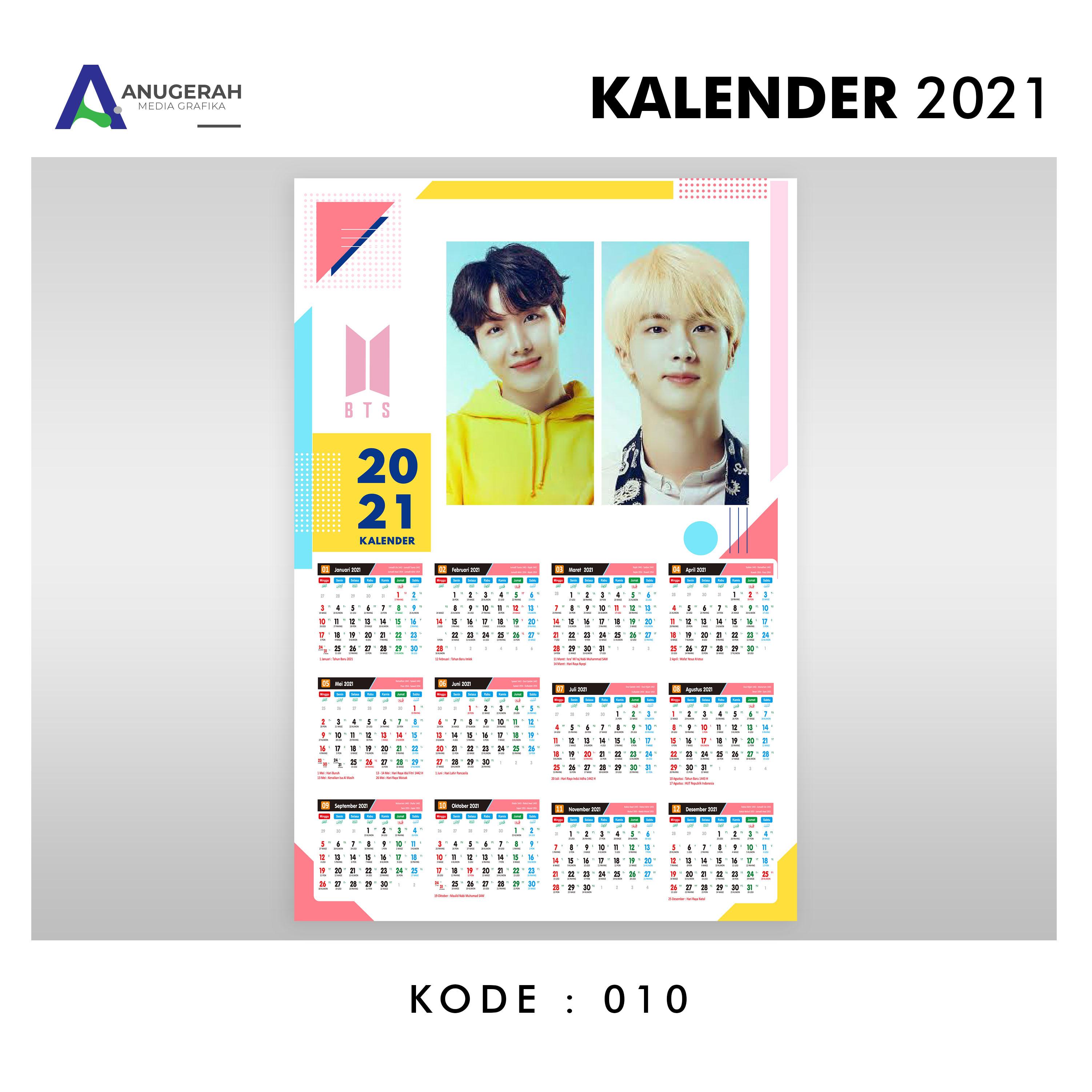template kalender 2021 bts celoteh bijak