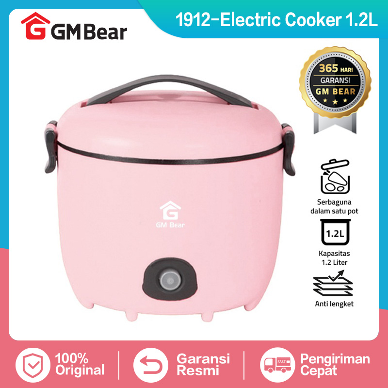 GM Bear Panci Listrik Rice Cooker 2in1 Serbaguna P0437 (1912