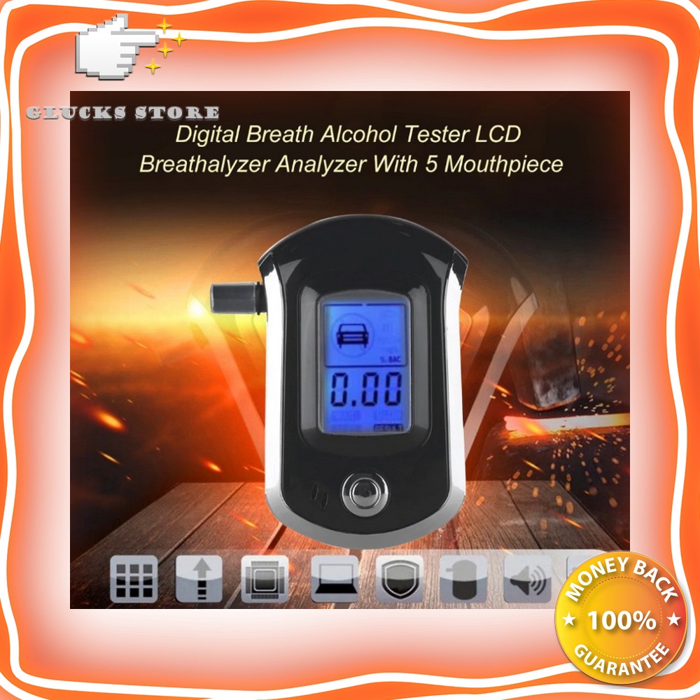 Alcohol Tester Digital Analyzer Ukur Kadar Tingkat Alkohol Pengukur