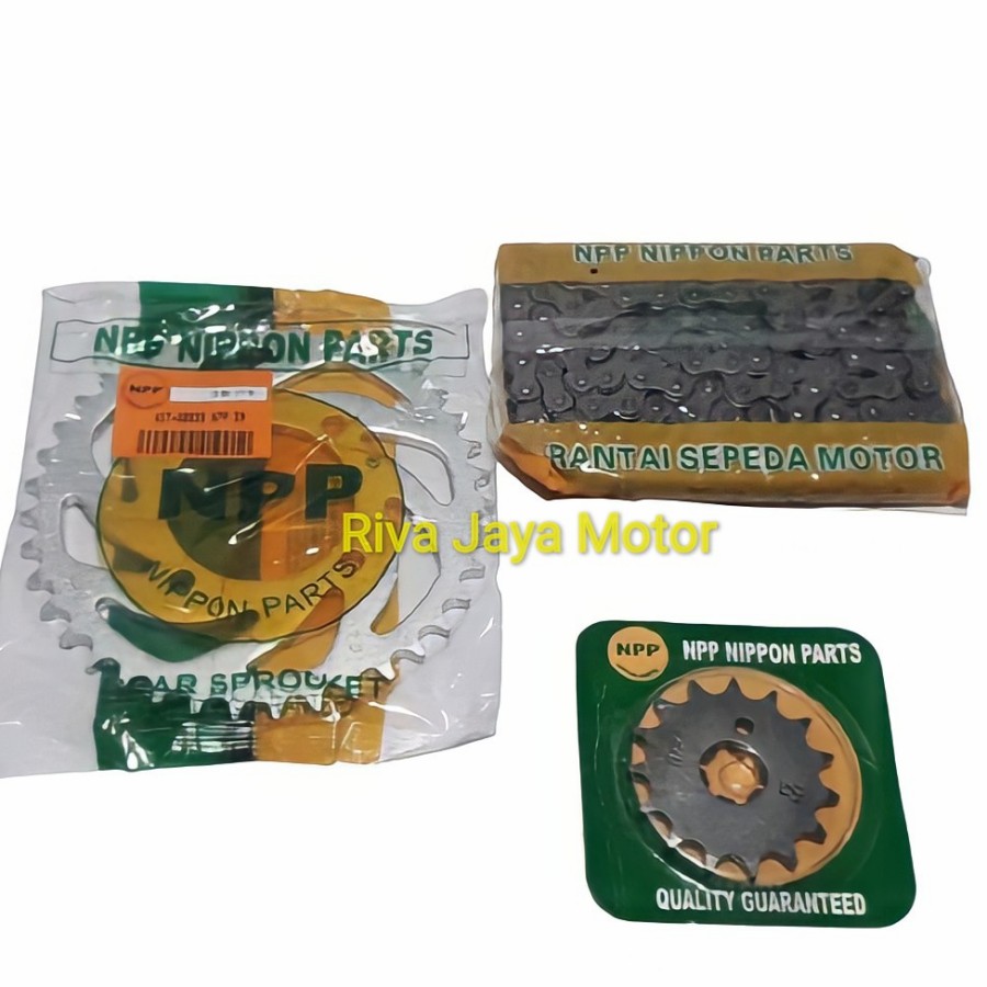 Gear Paket Gir Set + Rantai Jupiter MX Lama Npp Old Yamaha Mx New 135