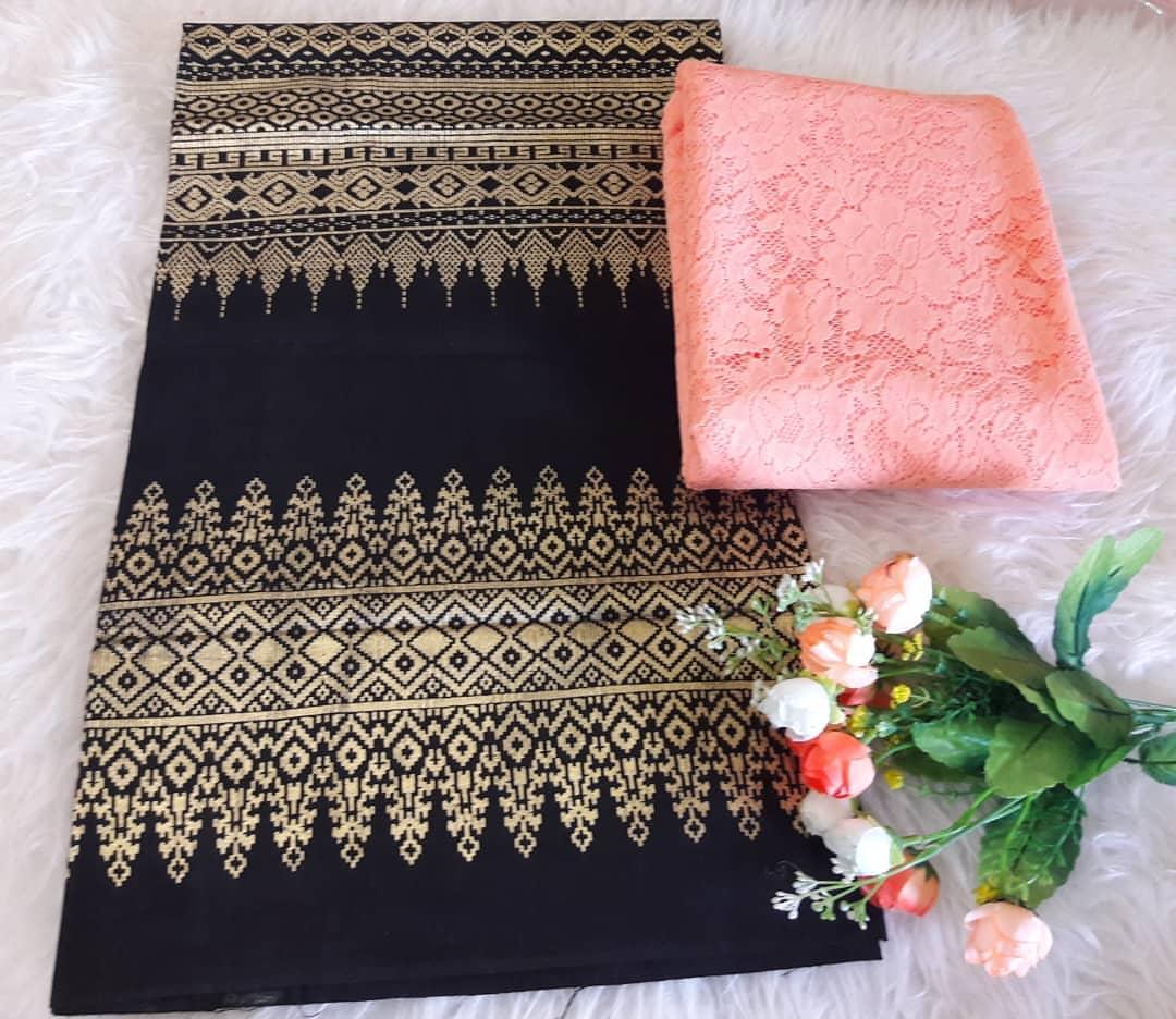Katun Batik Setelan Kain Atasan dan Bawahan Songket Endek Batik PRA-DA SOGAN BENO Bahan Kebaya Kutubaru Kebaya Wisuda Kebaya Modern Kebaya Rok Lilit