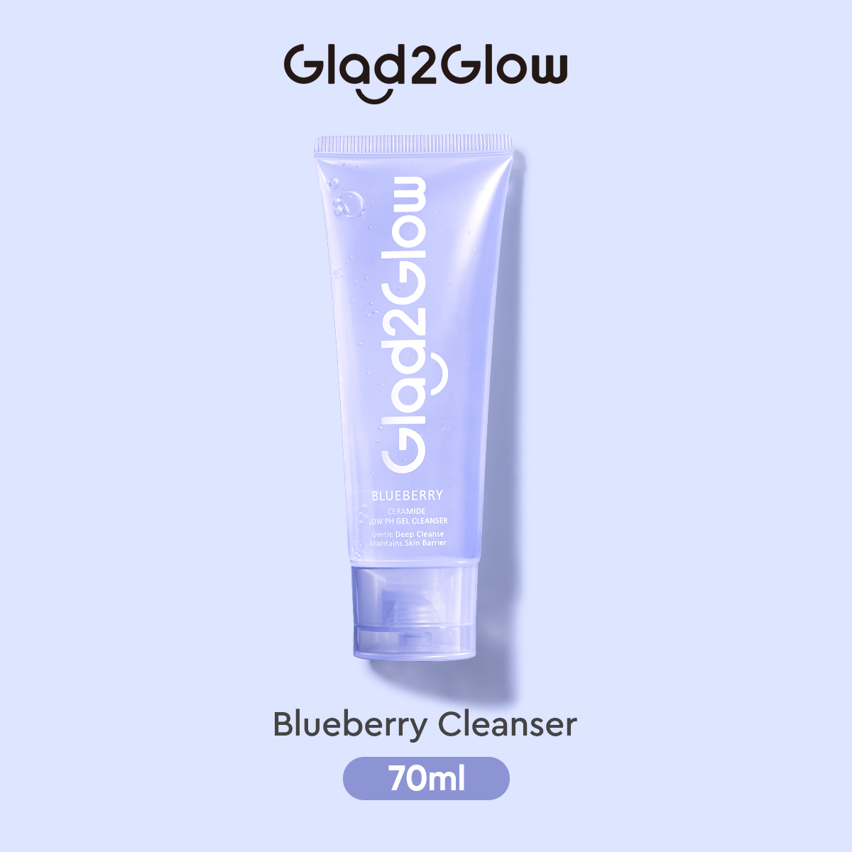 Glad2Glow Blueberry Ceramide Low Ph Cleanser Gel Face Wash 70 Ml G2G glad2glow-blueberry-ceramide-low-ph-cleanser-gel-face-wash-70-ml-g2g