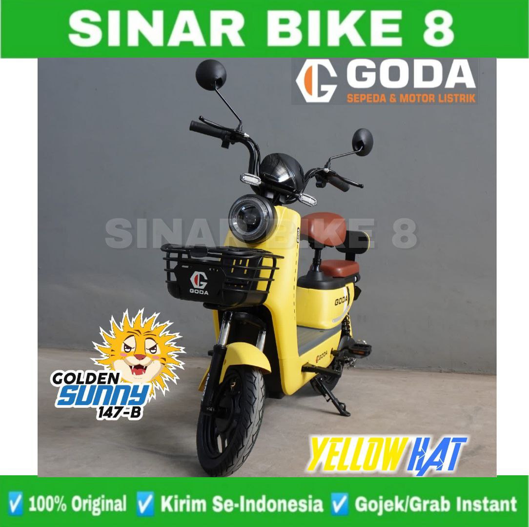 Sepeda Listrik Goda 147- B GOLDEN SUNNY Electric Bike 500 Watt