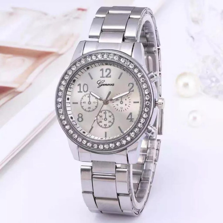 Jam Tangan Murah Wanita Analog Rantai Diamond - JAR002 | Lazada Indonesia