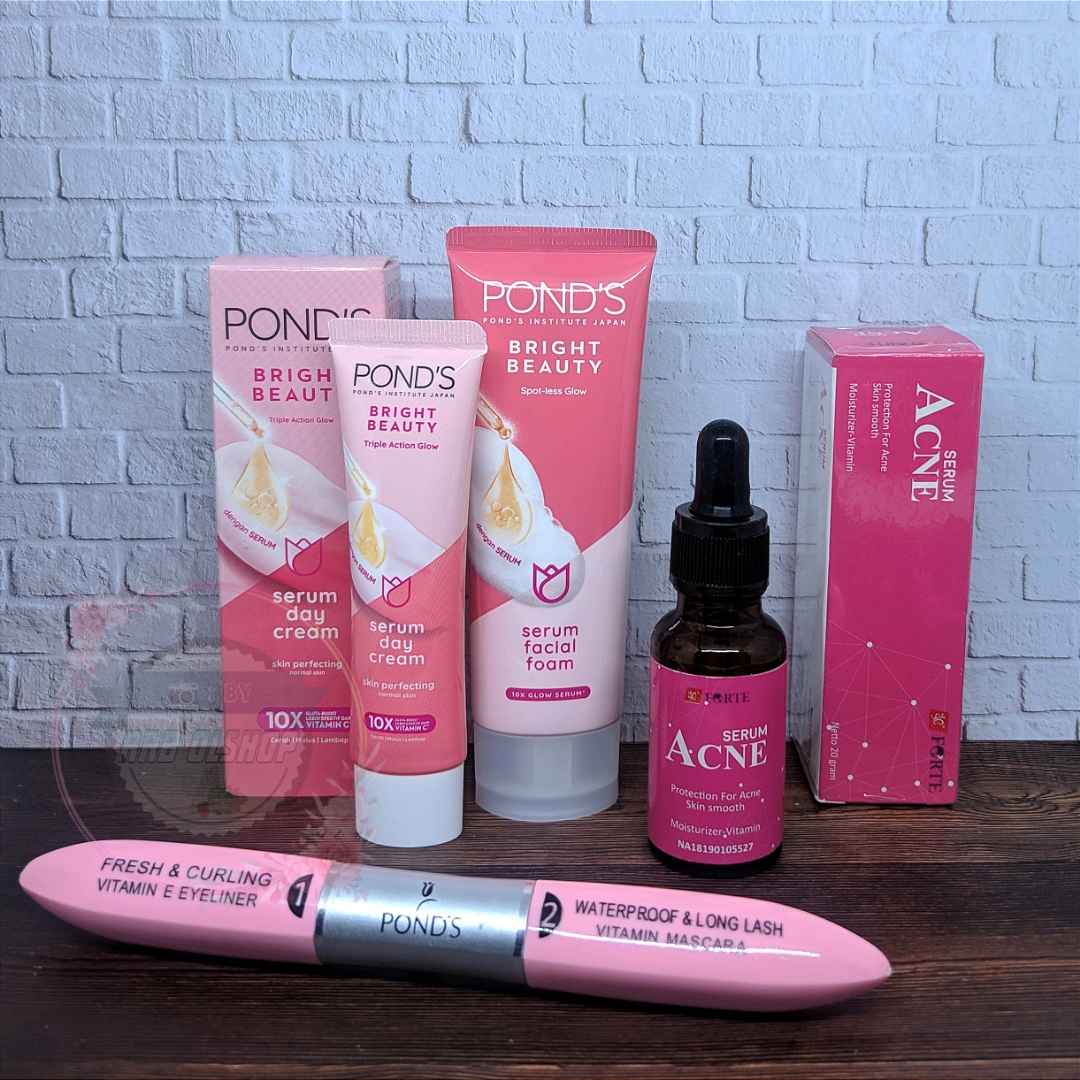 DIARY KOSMETIKU Paket Hemat Pond's 4 In 1 Bright Beauty Pelembab